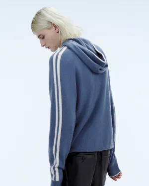Striped Hoodie Sweater (S24 / MEN / Storm Blue)