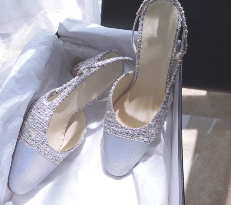 Summer Casual Pink Sandals Round Toe Ankle Strap Thick Heel Shoes Woman Slingbacks Party Wedding Lady High Heel Sandals