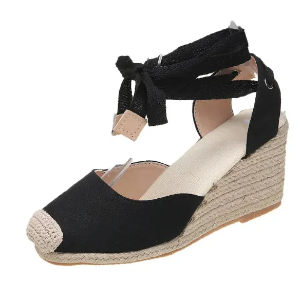 Summer Wedge Strap Sandals