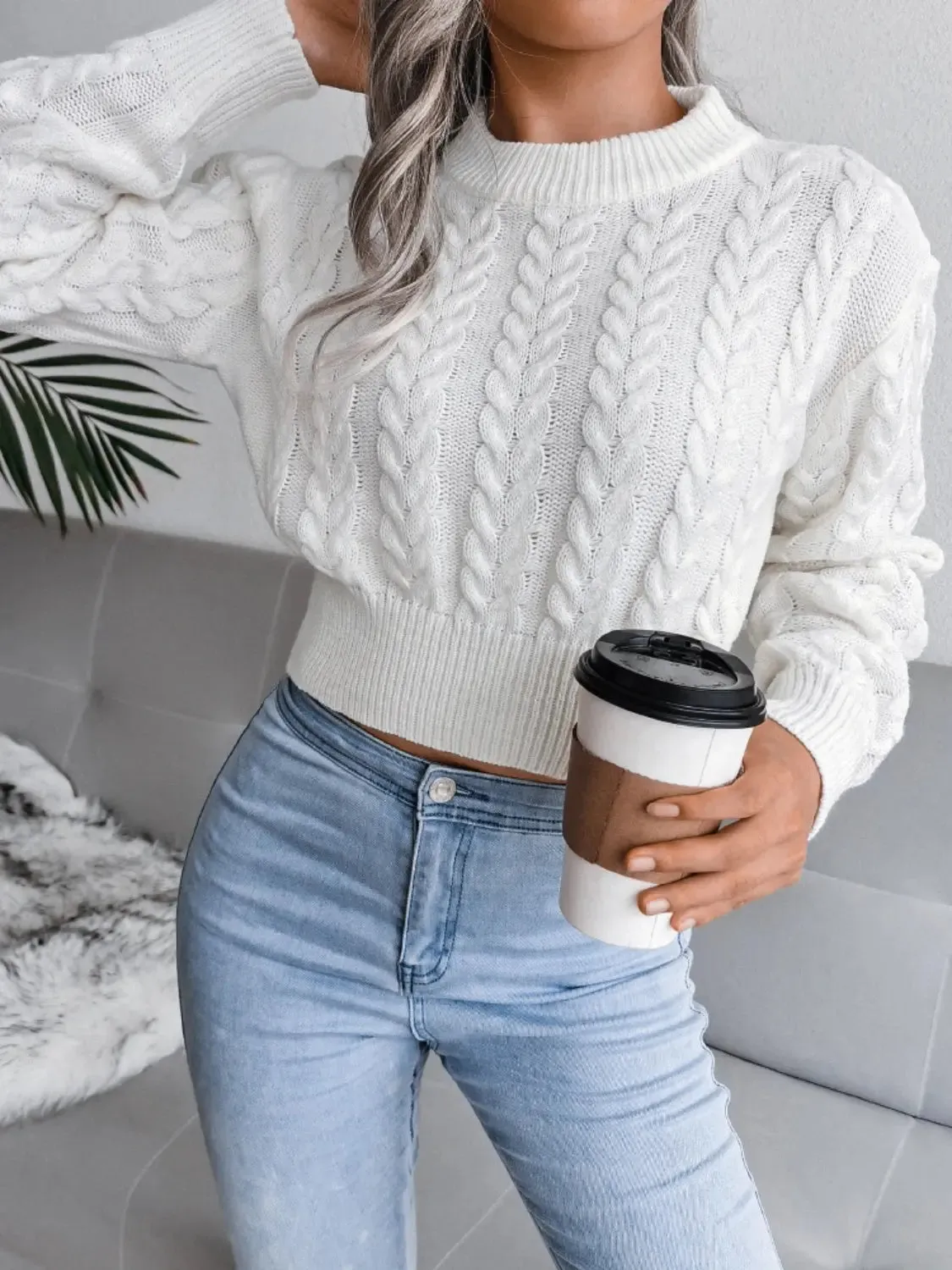 'Suri' Cable-Knit Sweater