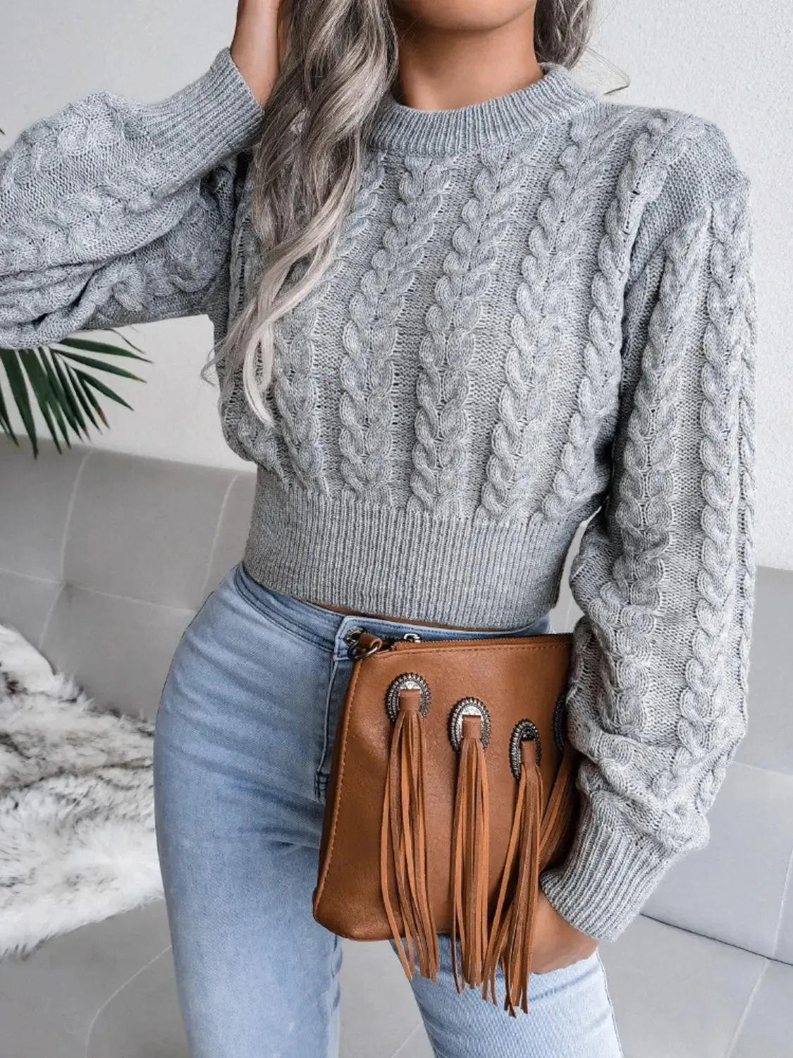 'Suri' Cable-Knit Sweater