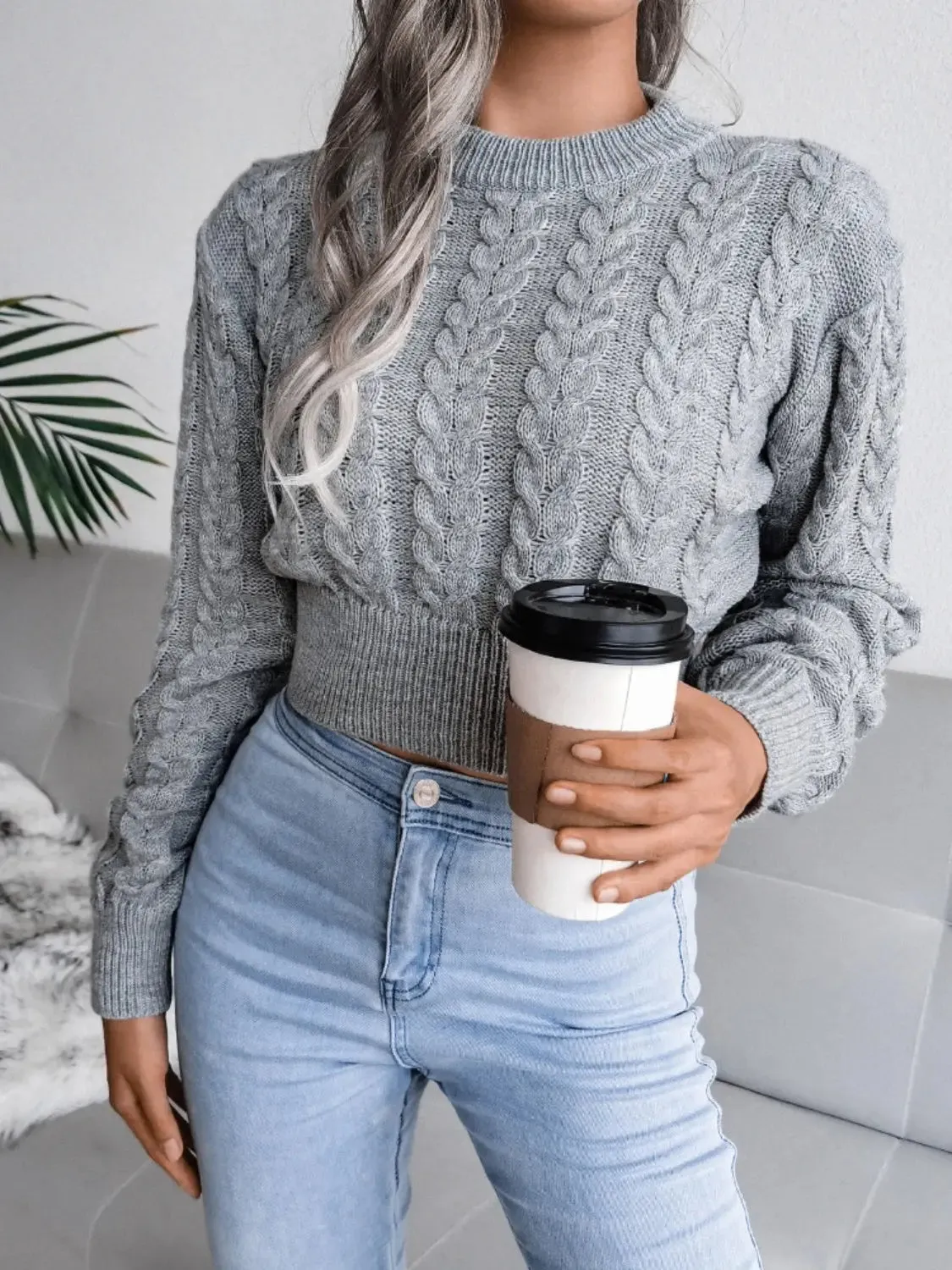 'Suri' Cable-Knit Sweater