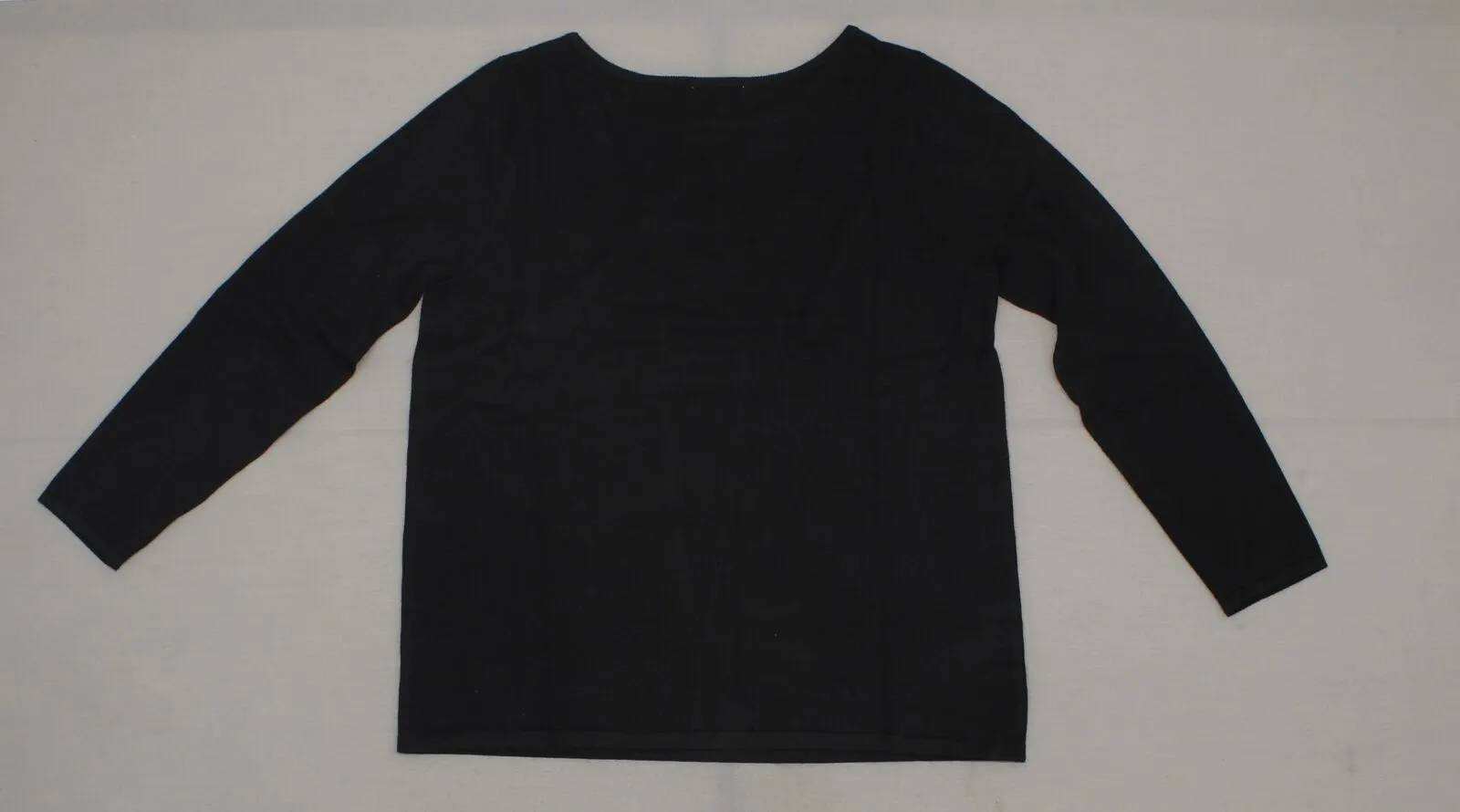 Susan Graver Women's Bateau Neck Long Sleeve Embellished Sweater
