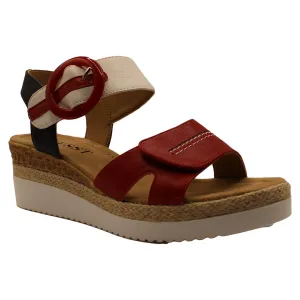 Susst Sandal Velcro Strap Wedge
