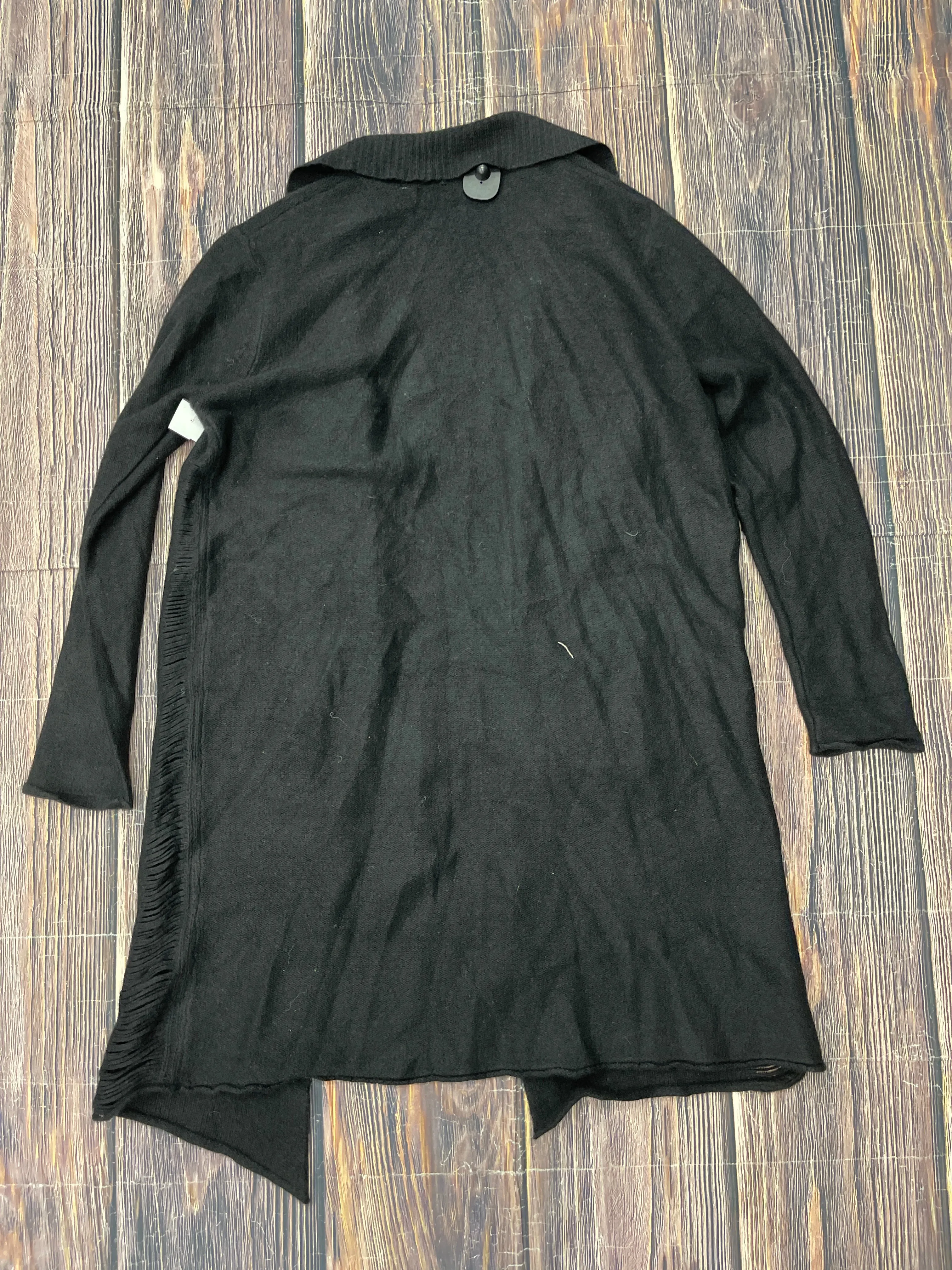 Sweater Cardigan Cashmere By Clothes Mentor In Black, Size: L