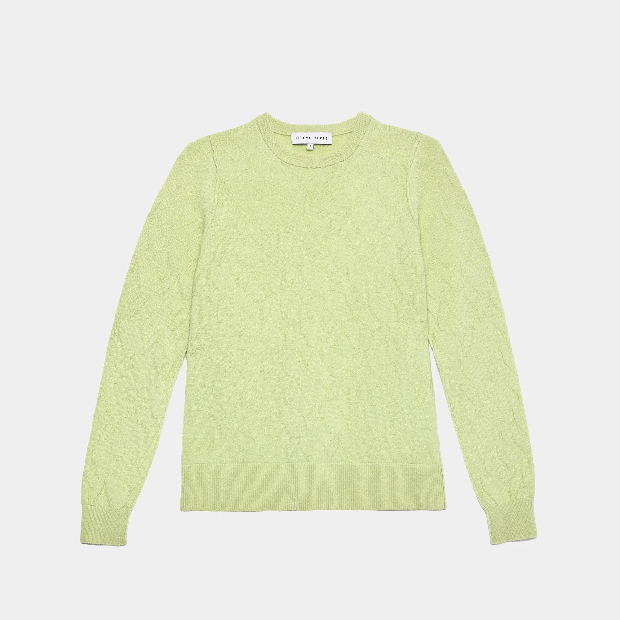 Sweater Cashmere Citron YY Logomania