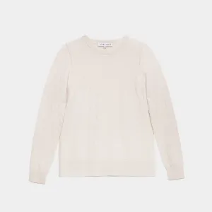 Sweater Cashmere off white YY Logomania