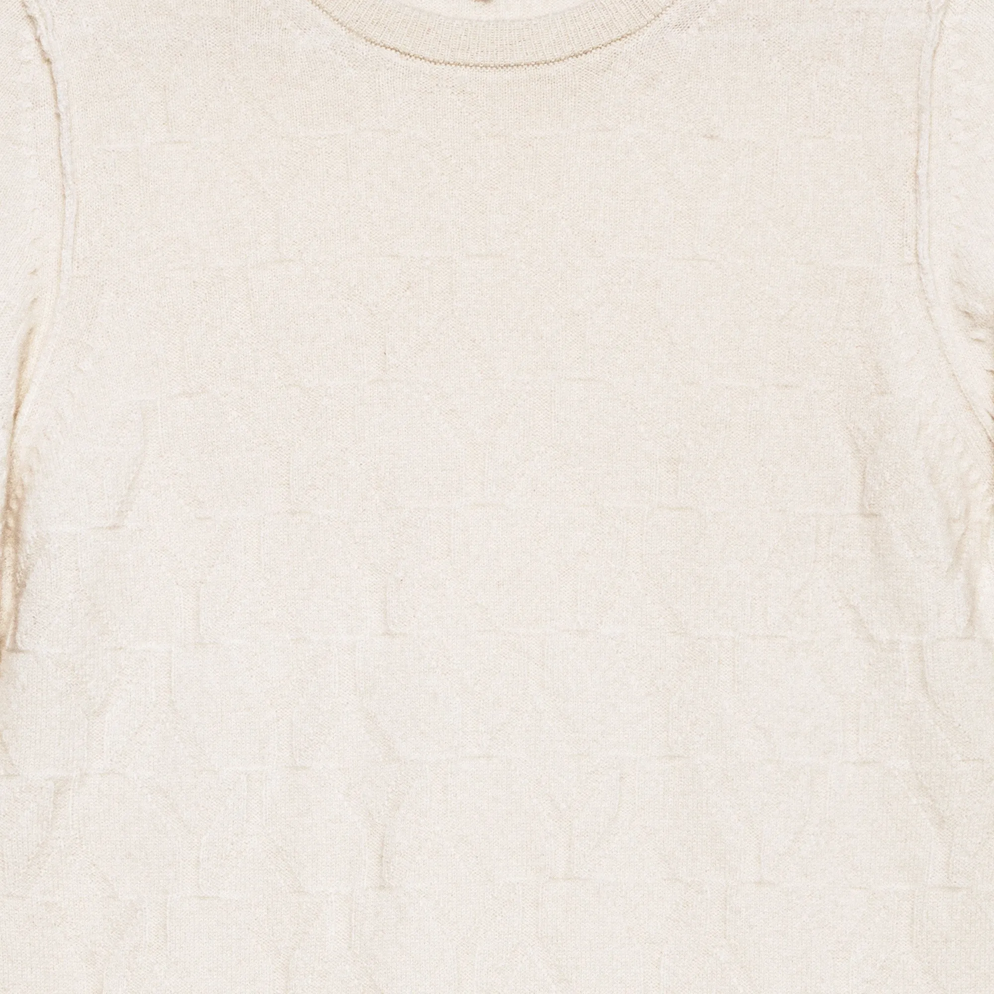 Sweater Cashmere off white YY Logomania