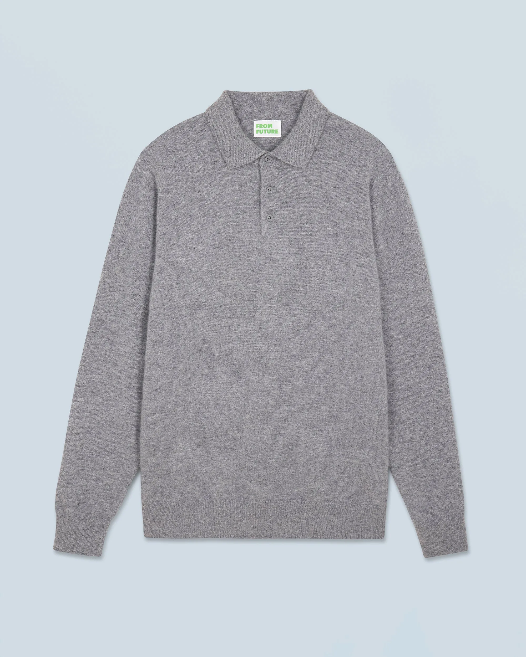 Sweater Polo Neck Basic (H24 / MEN / Dark Chiné Grey)