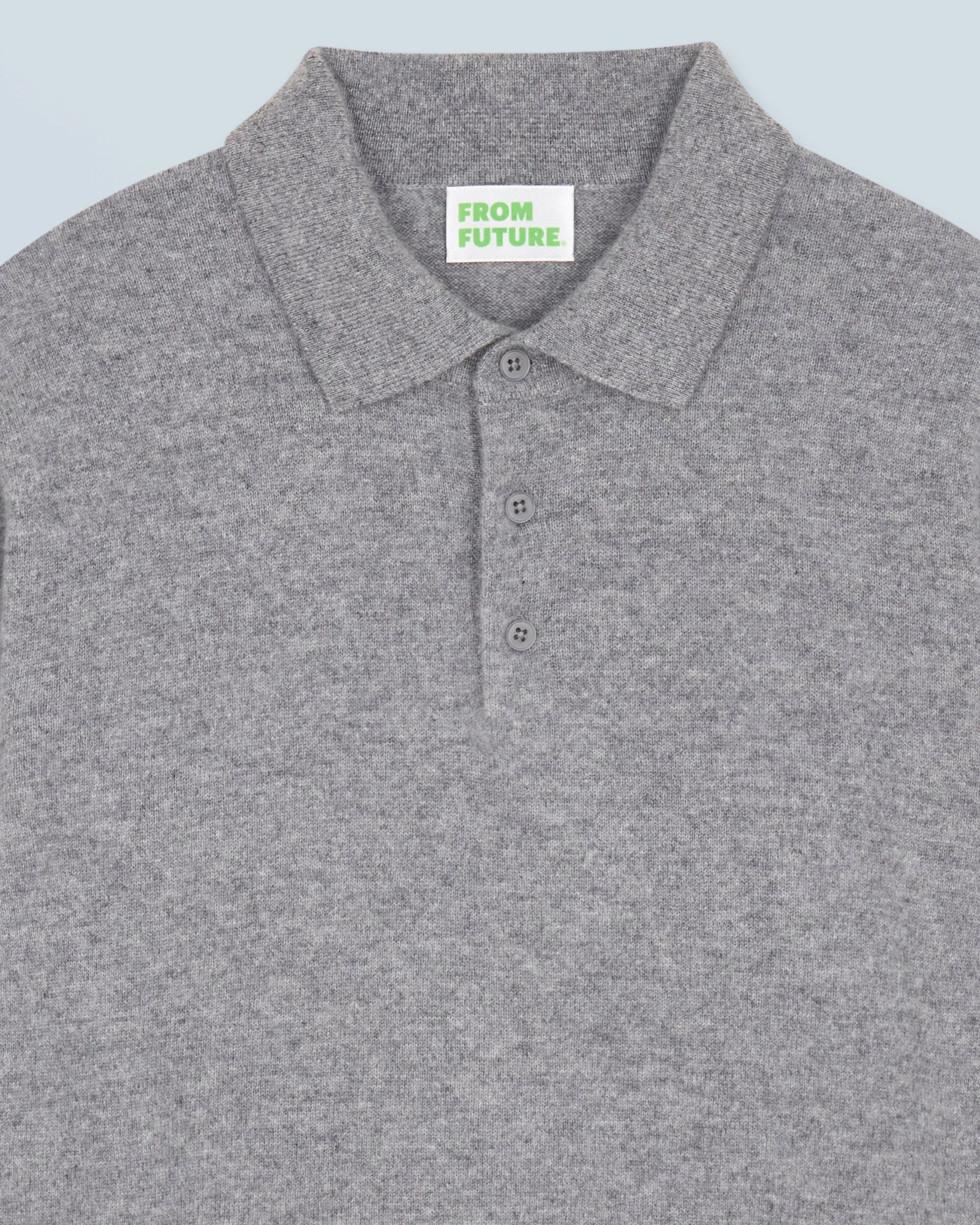 Sweater Polo Neck Basic (H24 / MEN / Dark Chiné Grey)