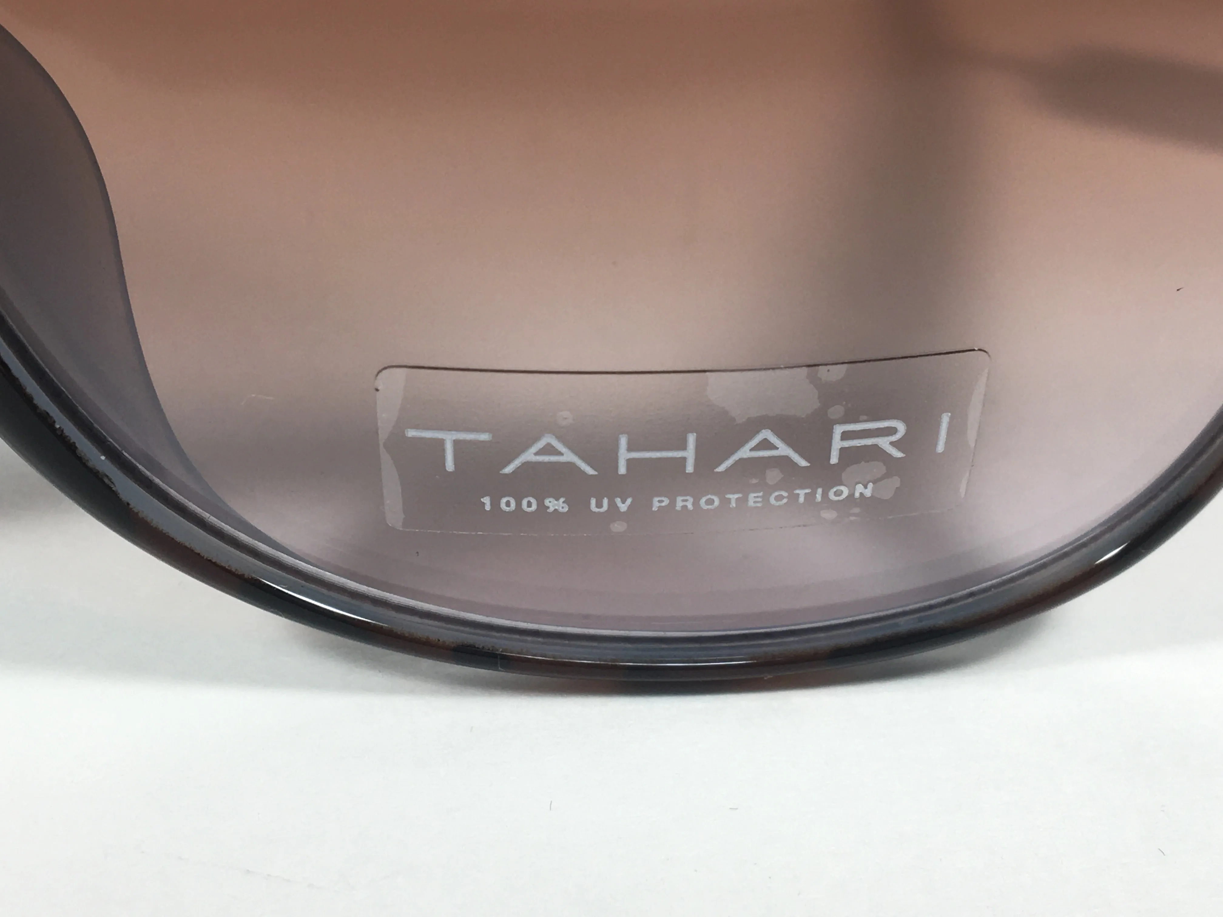 Tahari Large Oval Sunglasses Blue Gray Tortoise Brown Gradient Lens TH660 TSBL