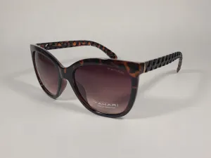 Tahari Rectangular Sunglasses Tortoise Frame Brown Gradient TH795 TS