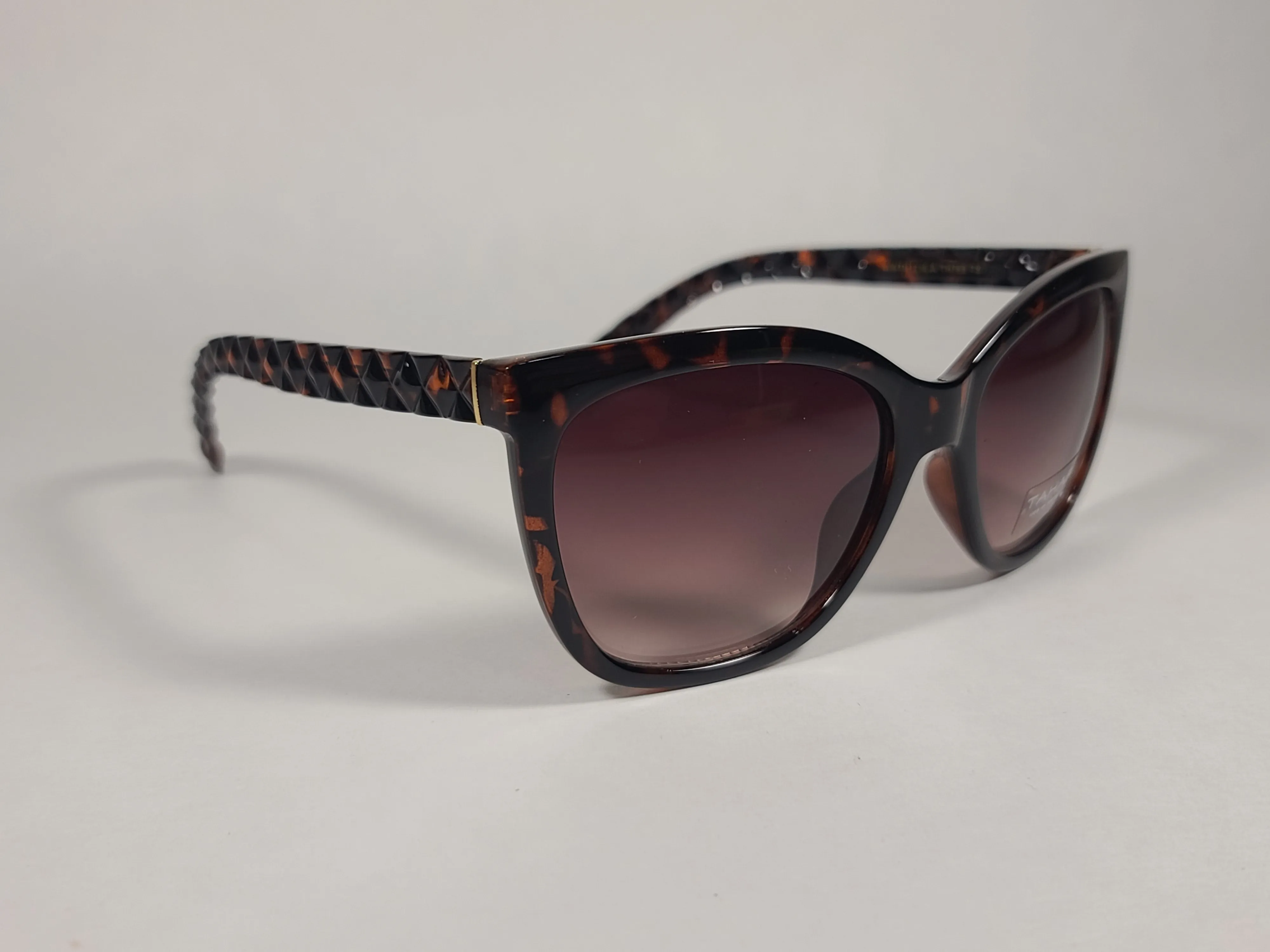 Tahari Rectangular Sunglasses Tortoise Frame Brown Gradient TH795 TS