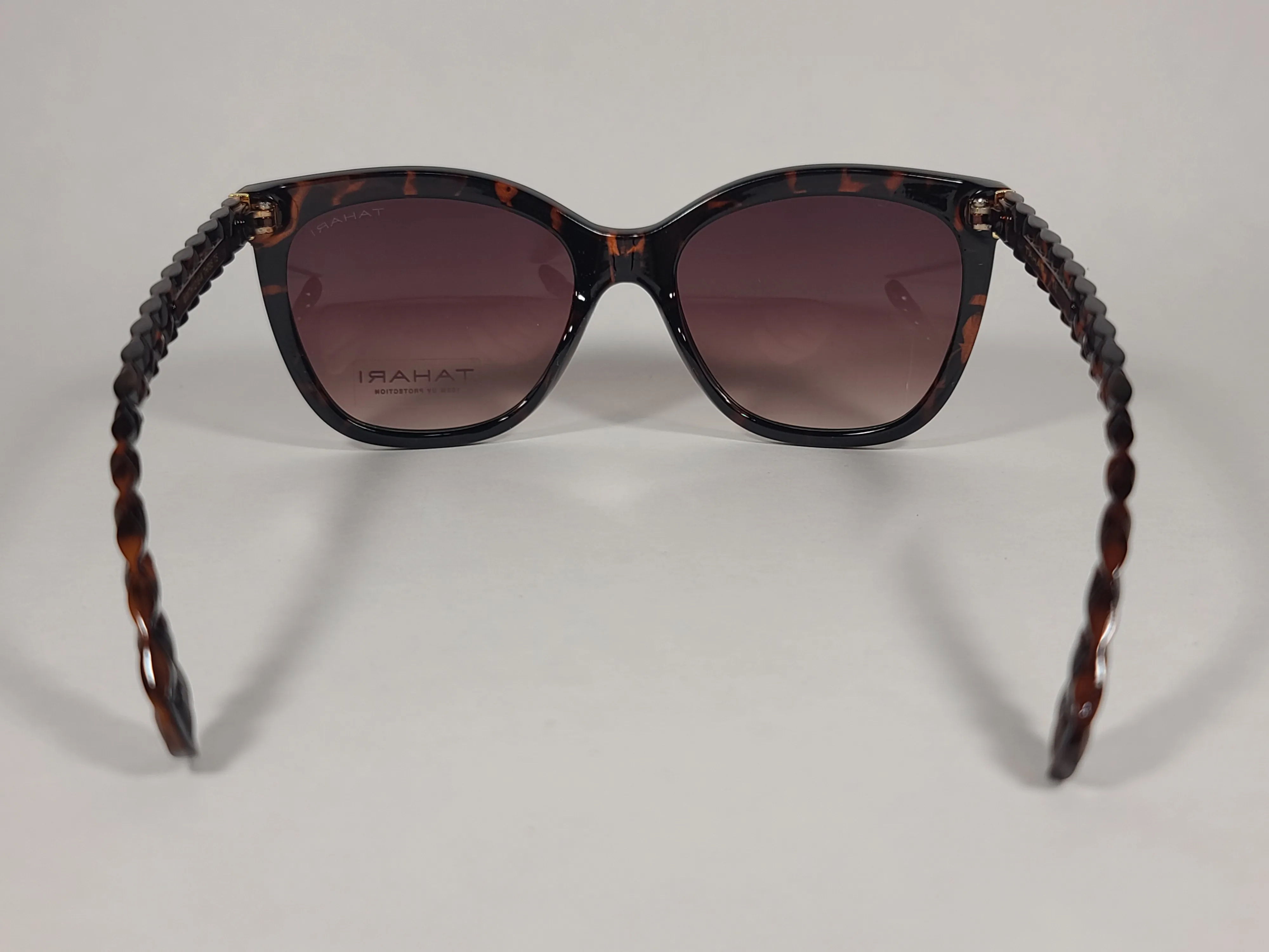 Tahari Rectangular Sunglasses Tortoise Frame Brown Gradient TH795 TS