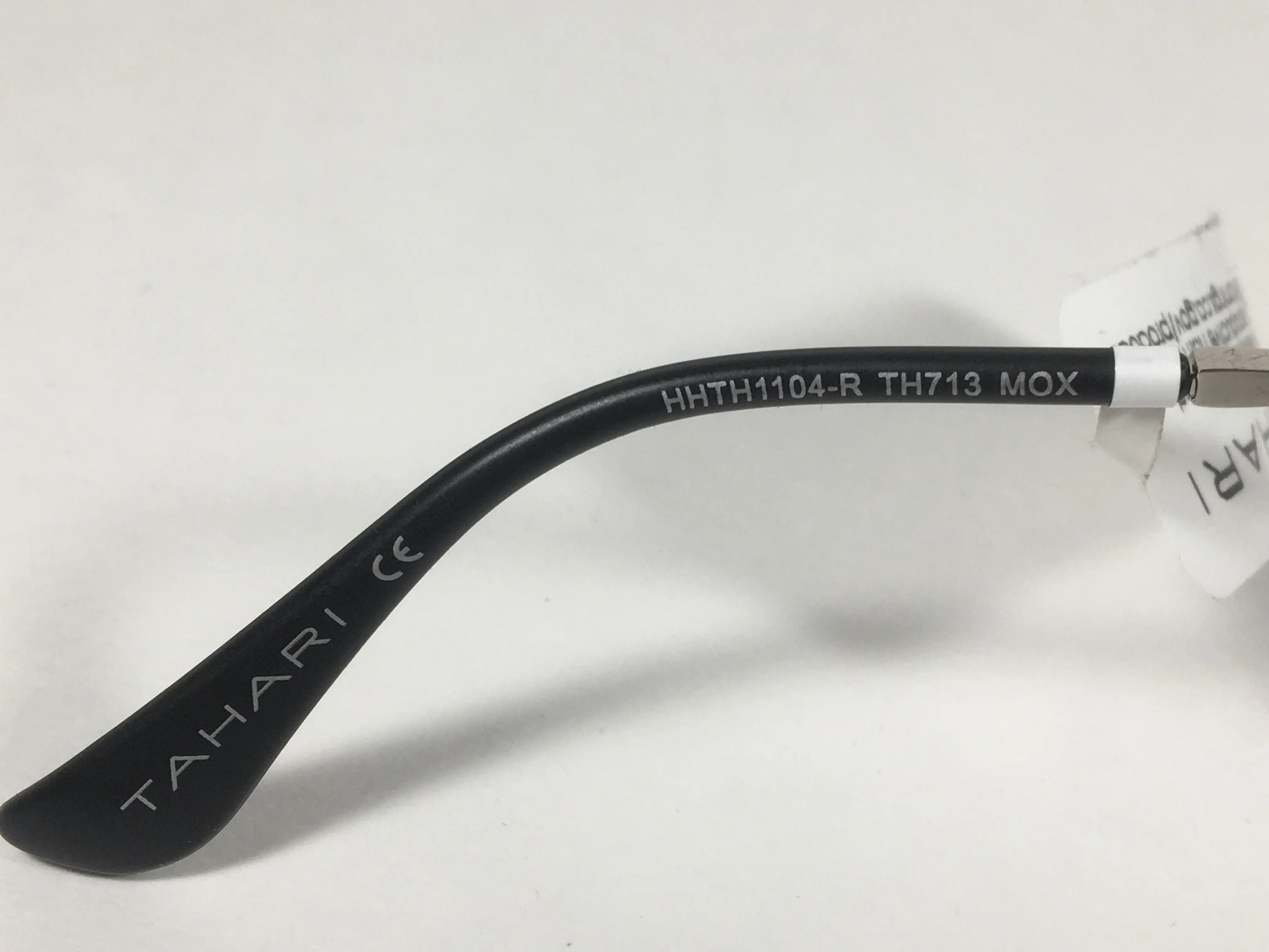 Tahari Round Sunglasses Matte Black Silver Frame Gray Gradient Lens TH713 MOX