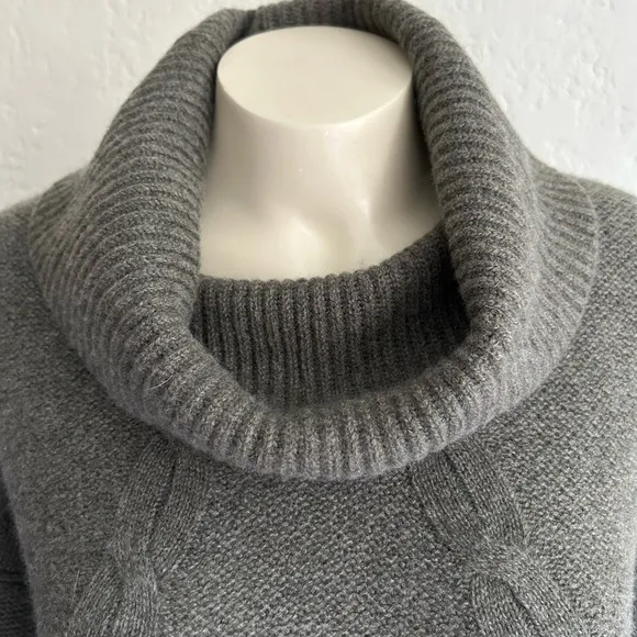 Talbots 100% cashmere olive green A LINE sweater MP