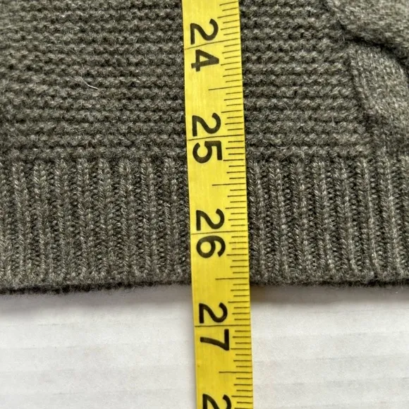 Talbots 100% cashmere olive green A LINE sweater MP