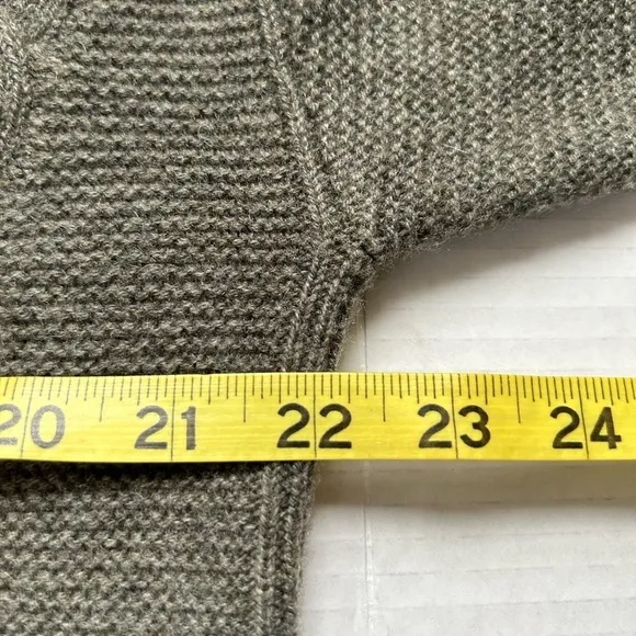 Talbots 100% cashmere olive green A LINE sweater MP