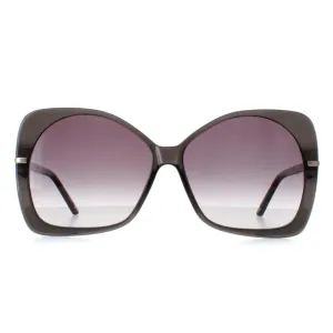 Ted Baker Sunglasses TB1668 Aniya 974 Gloss Crystal Dark Grey Grey Gradient