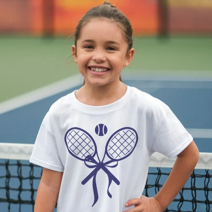 Tennis Racket Bow Youth T-Shirt