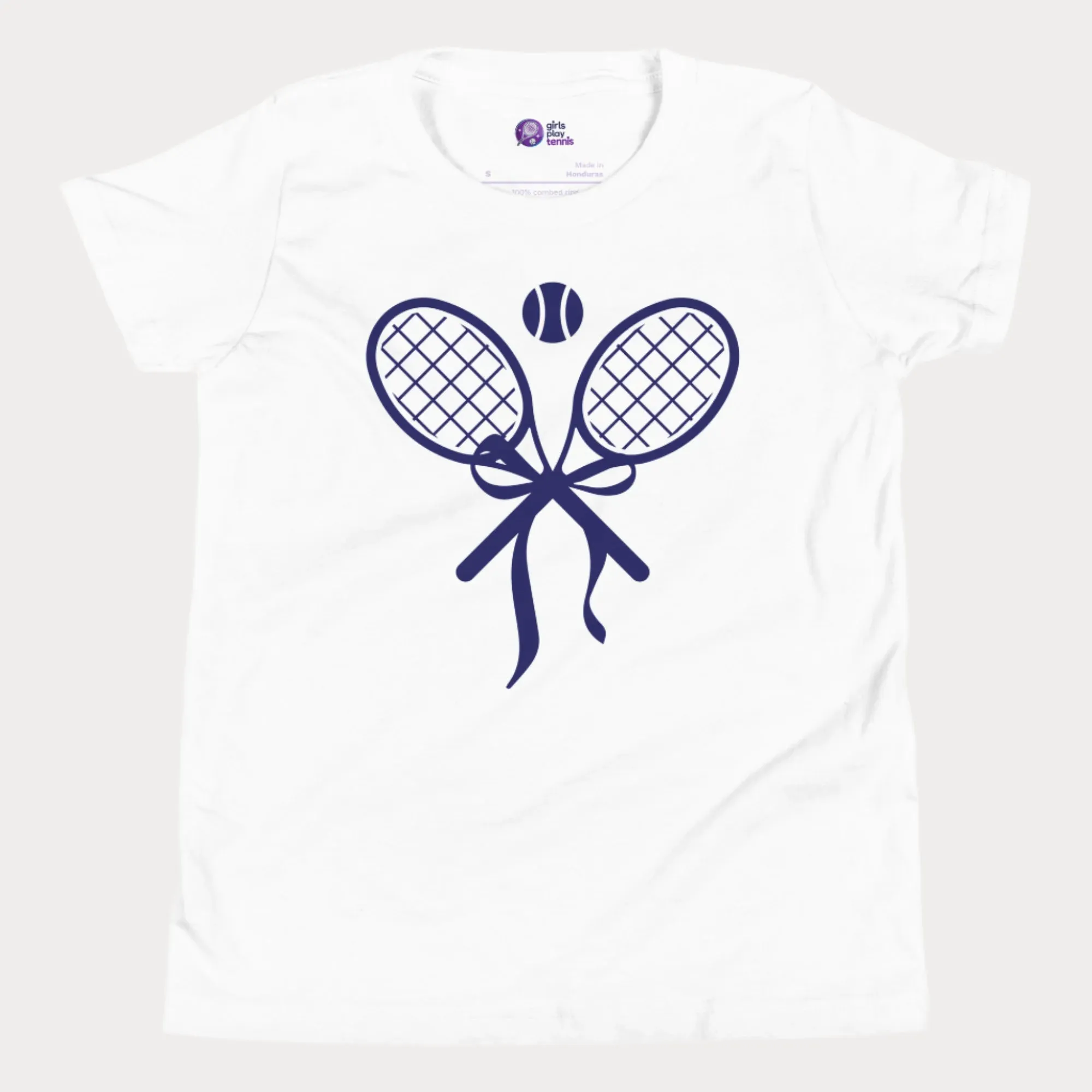 Tennis Racket Bow Youth T-Shirt