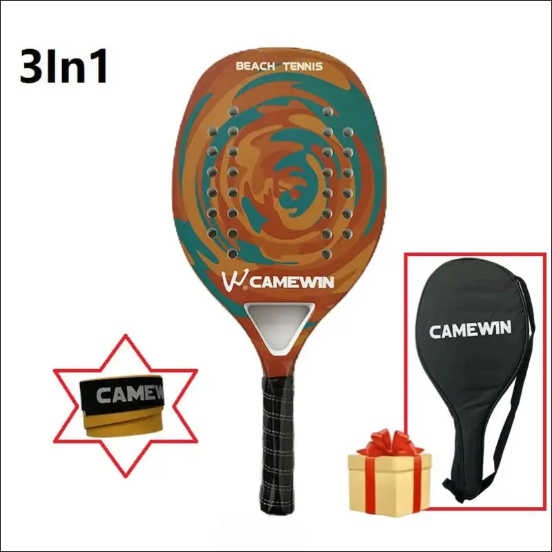 Tennis racket for best partner 2023 big sells carbon and glass fiber beach tennis racket