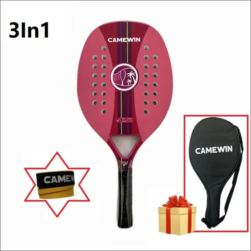 Tennis racket for best partner 2023 big sells carbon and glass fiber beach tennis racket