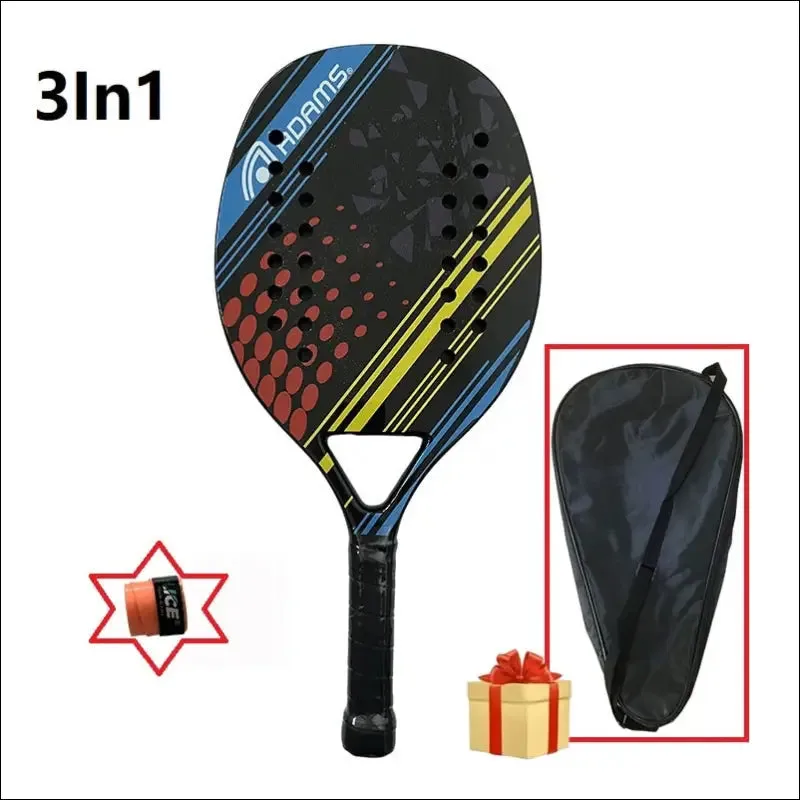 Tennis racket for best partner 2023 big sells carbon and glass fiber beach tennis racket