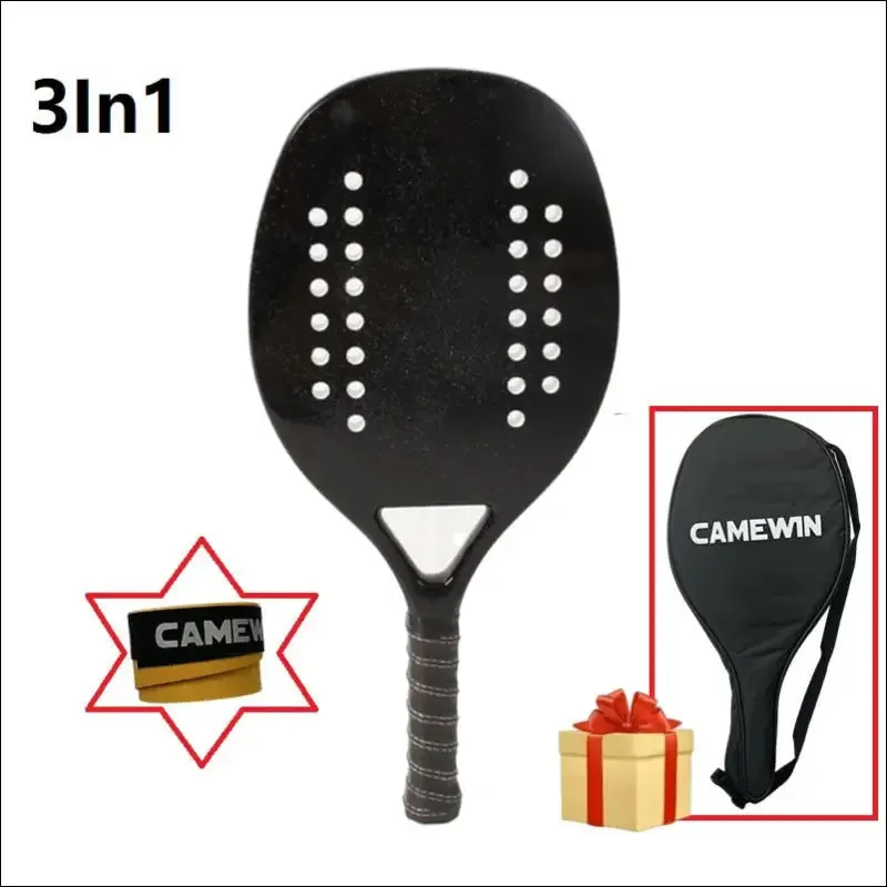 Tennis racket for best partner 2023 big sells carbon and glass fiber beach tennis racket