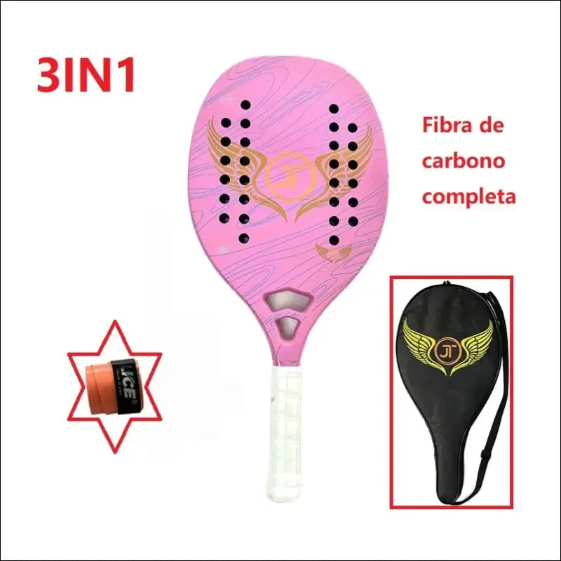 Tennis racket for best partner 2023 big sells carbon and glass fiber beach tennis racket