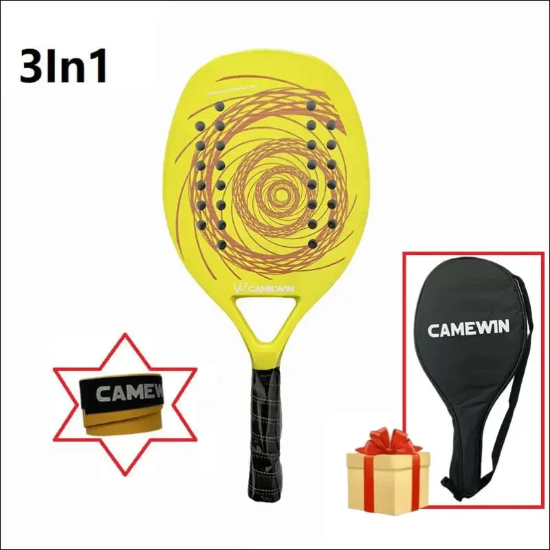 Tennis racket for best partner 2023 big sells carbon and glass fiber beach tennis racket