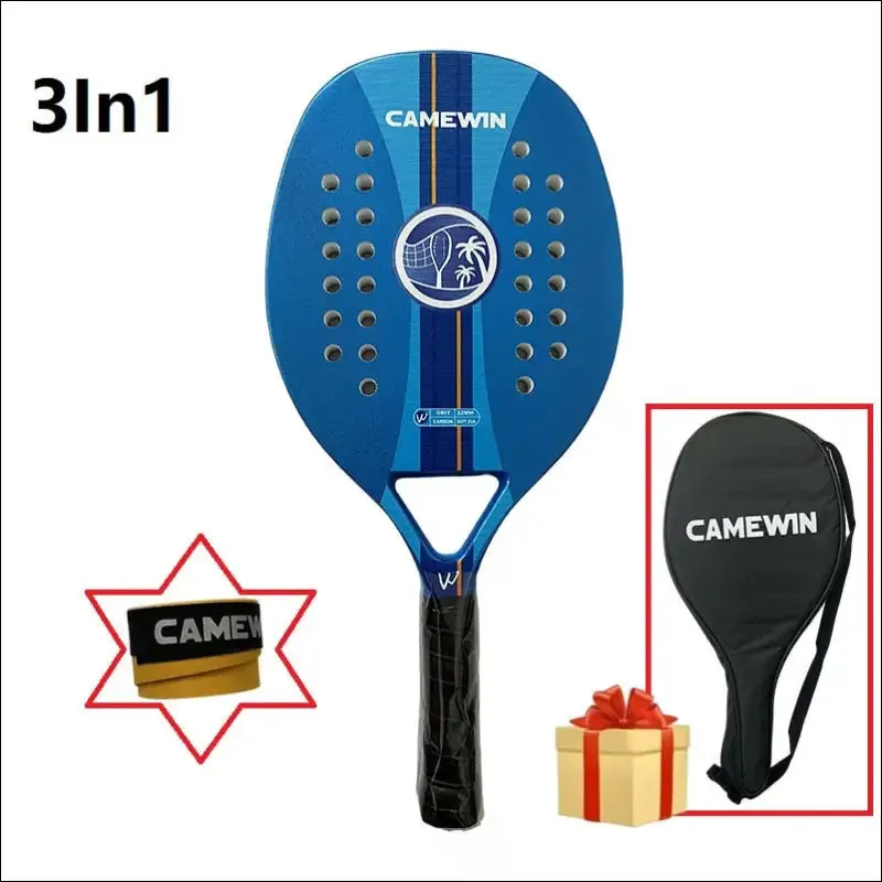 Tennis racket for best partner 2023 big sells carbon and glass fiber beach tennis racket
