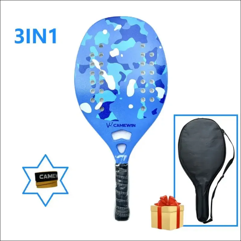 Tennis racket for best partner 2023 big sells carbon and glass fiber beach tennis racket