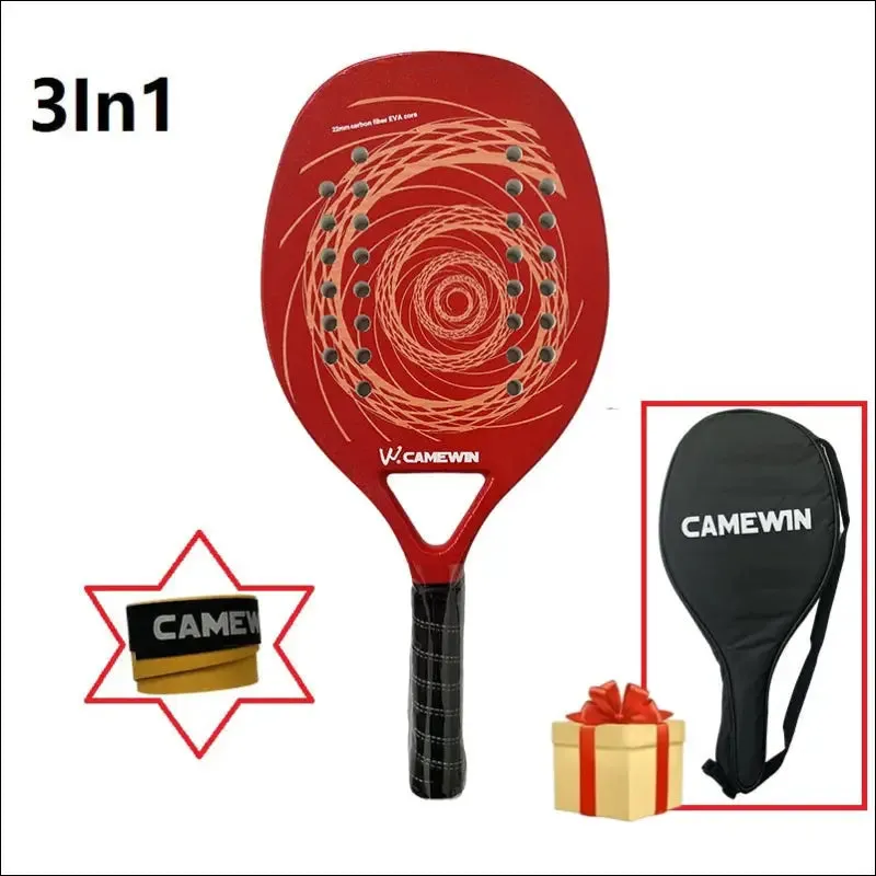 Tennis racket for best partner 2023 big sells carbon and glass fiber beach tennis racket