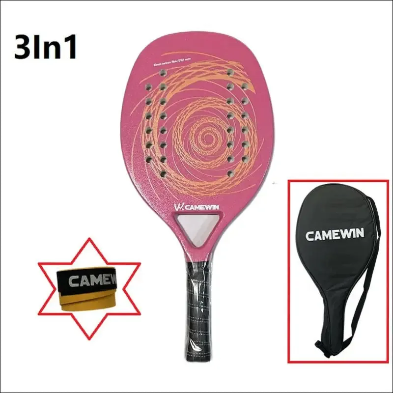 Tennis racket for best partner 2023 big sells carbon and glass fiber beach tennis racket