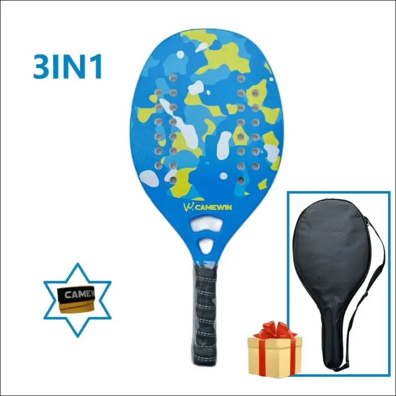 Tennis racket for best partner 2023 big sells carbon and glass fiber beach tennis racket