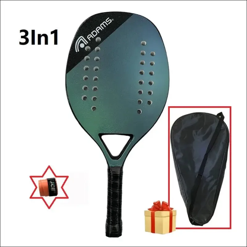 Tennis racket for best partner 2023 big sells carbon and glass fiber beach tennis racket