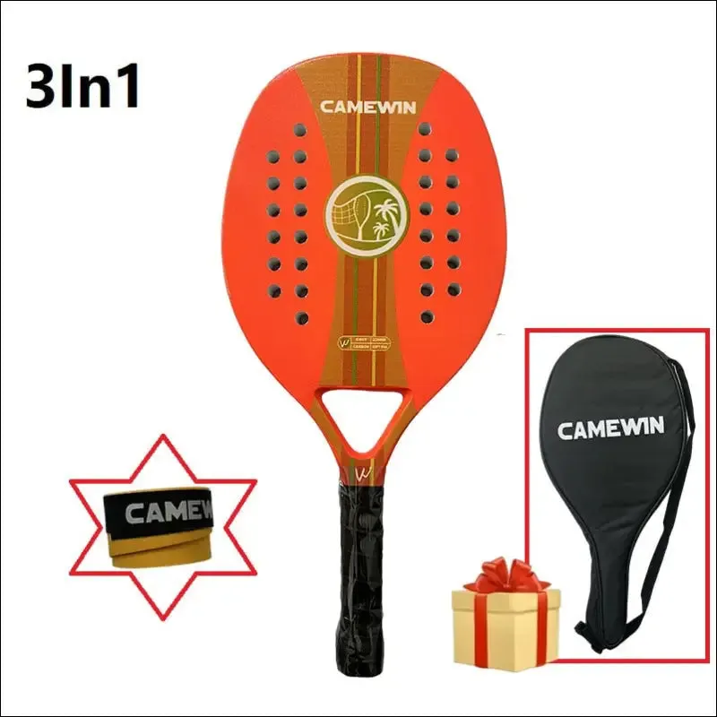 Tennis racket for best partner 2023 big sells carbon and glass fiber beach tennis racket