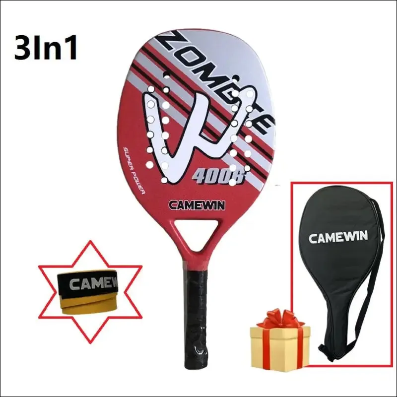 Tennis racket for best partner 2023 big sells carbon and glass fiber beach tennis racket