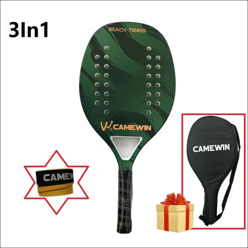 Tennis racket for best partner 2023 big sells carbon and glass fiber beach tennis racket