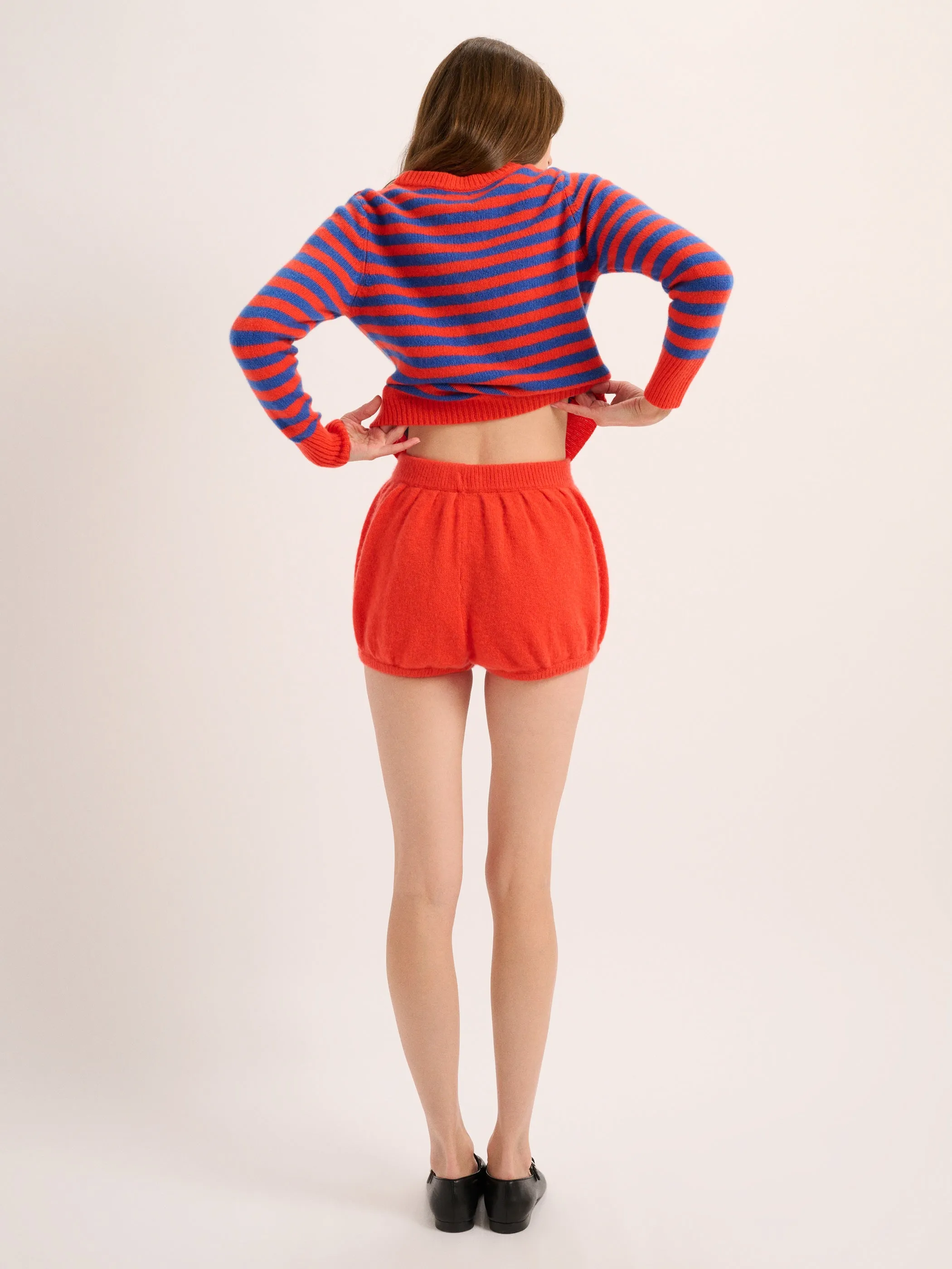 The Sarra Bracelet Crewneck Sweater in Cashmere