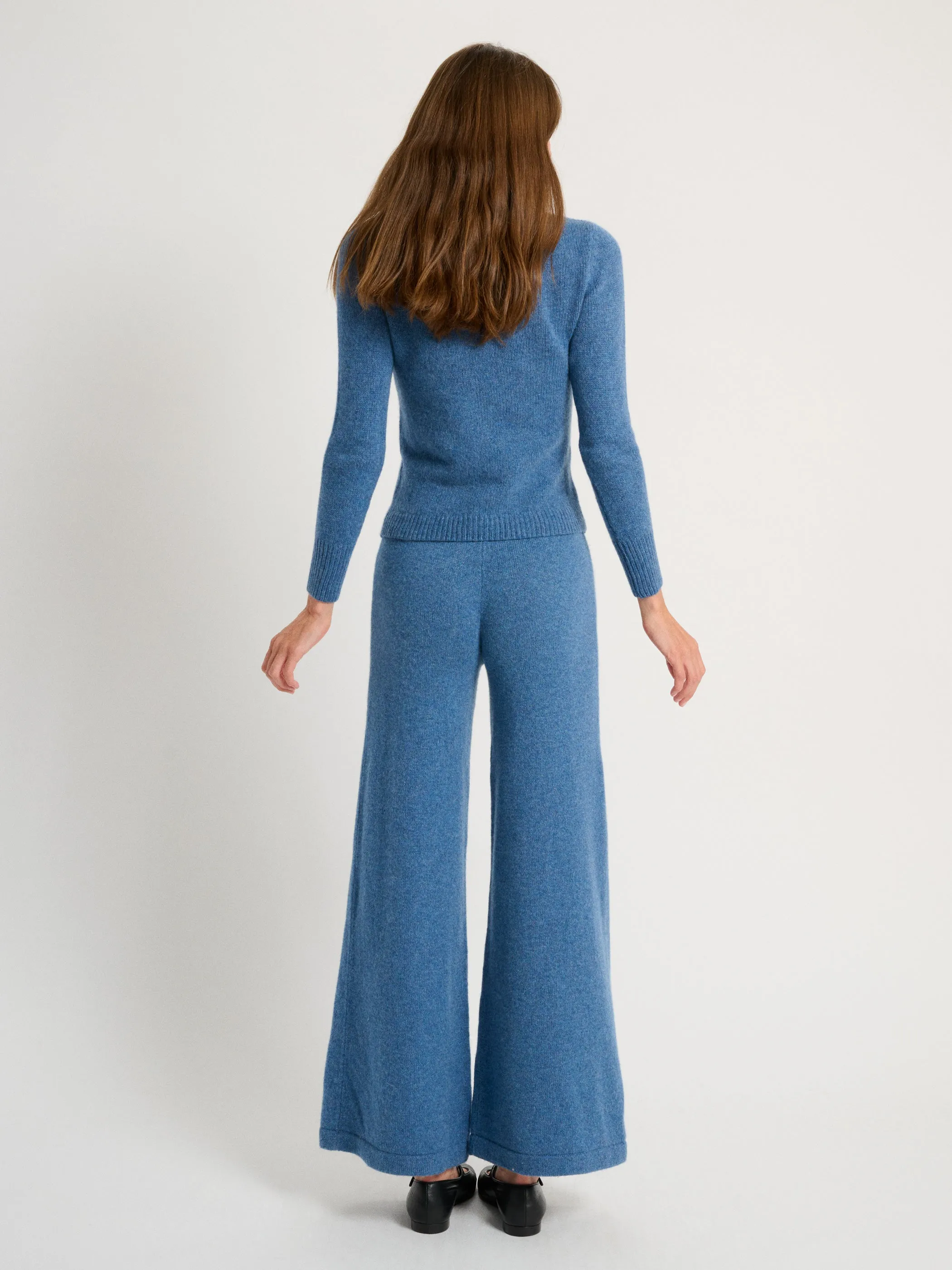 The Sarra Bracelet Crewneck Sweater in Cashmere