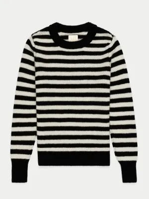 The Sarra Bracelet Crewneck Sweater in Cashmere
