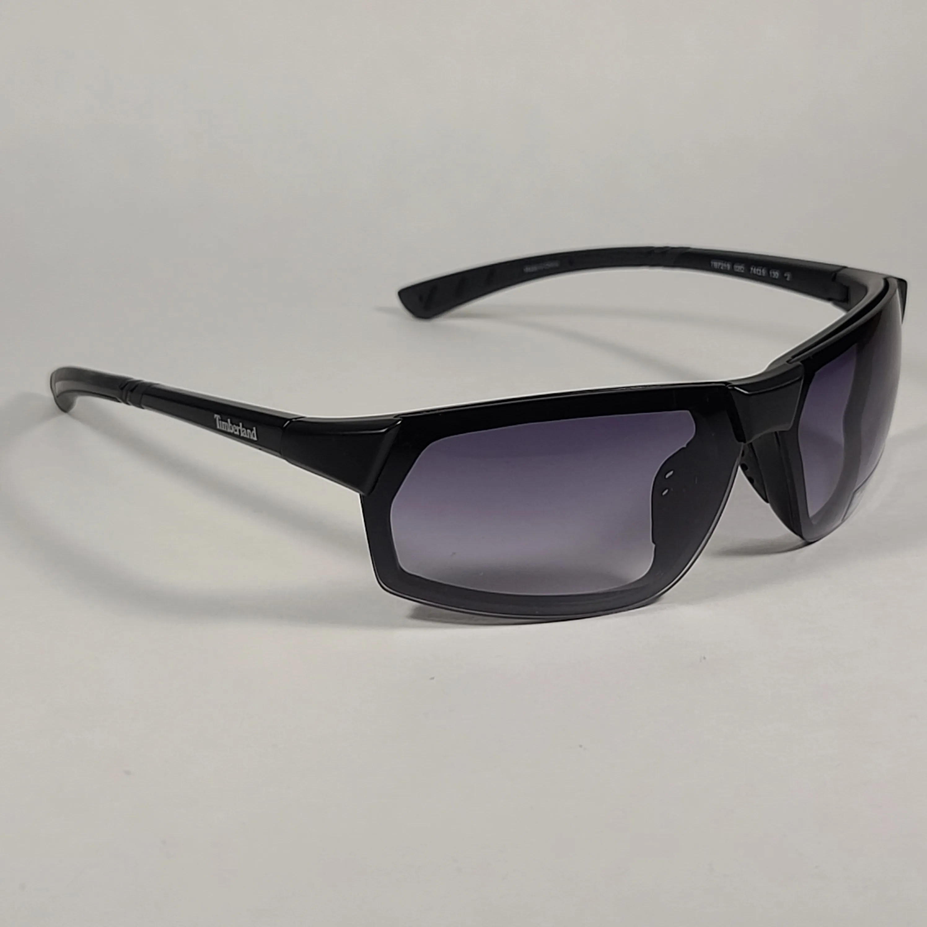 Timberland Sport Wrap Sunglasses Matte Black Gray Gradient Lens TB7219 02C