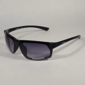 Timberland Sport Wrap Sunglasses Matte Black Gray Gradient Lens TB7219 02C