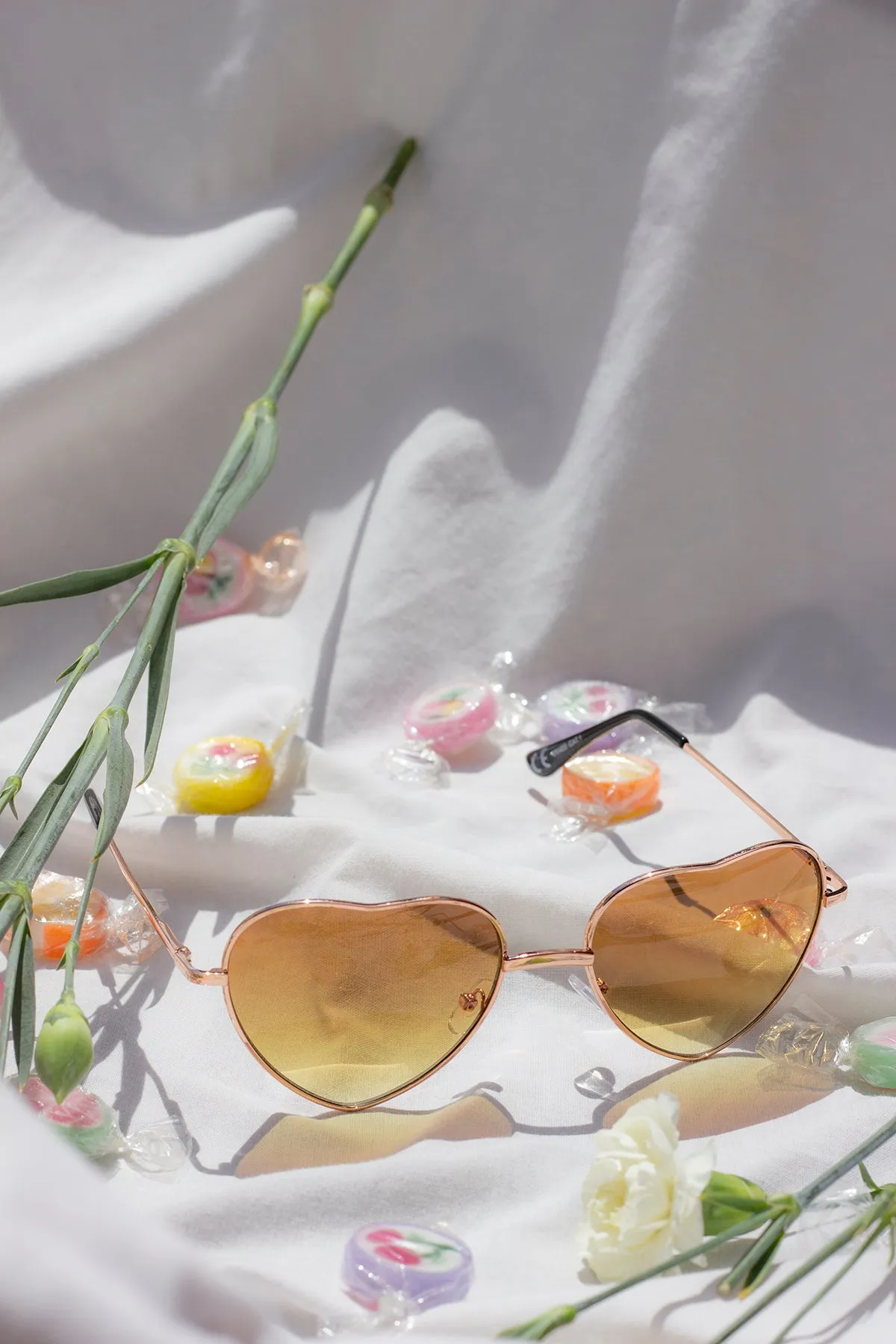 Tint Heart Frame Sunglasses