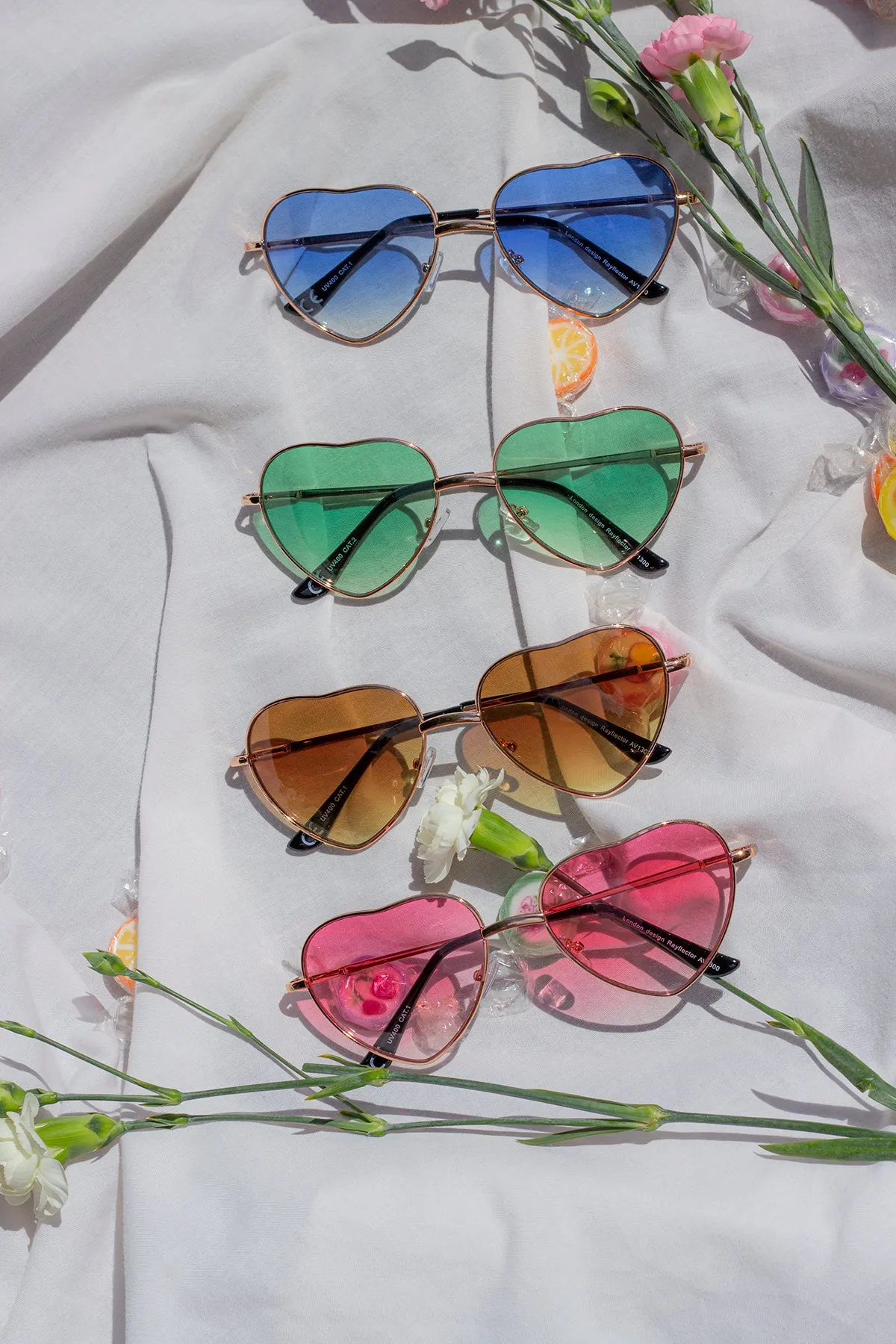 Tint Heart Frame Sunglasses