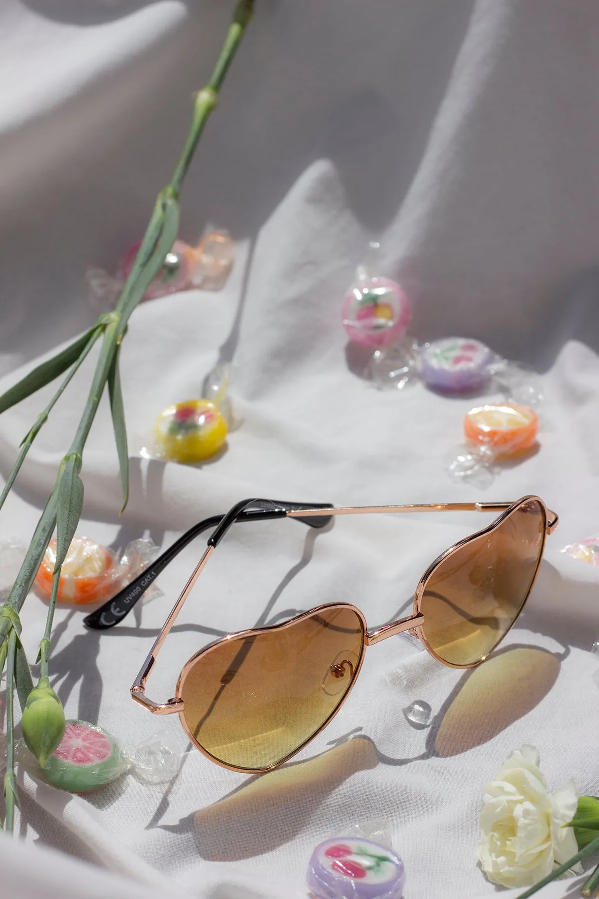 Tint Heart Frame Sunglasses