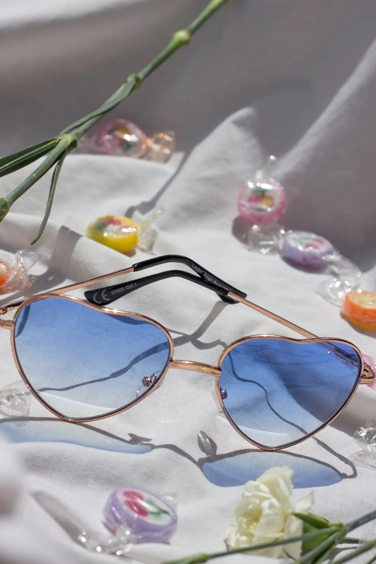 Tint Heart Frame Sunglasses