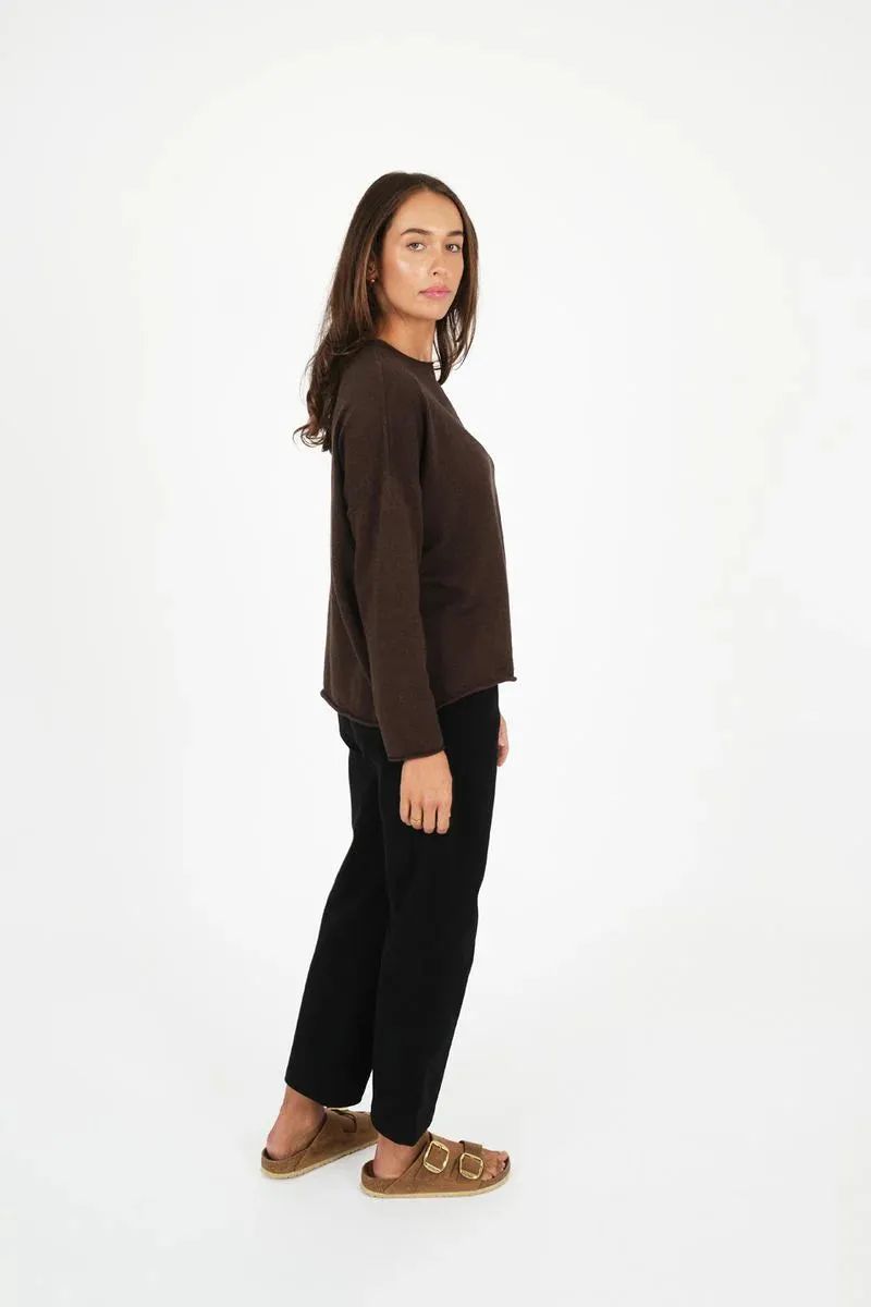 TITCHIE SPIRIT SWEATER ESPRESSO